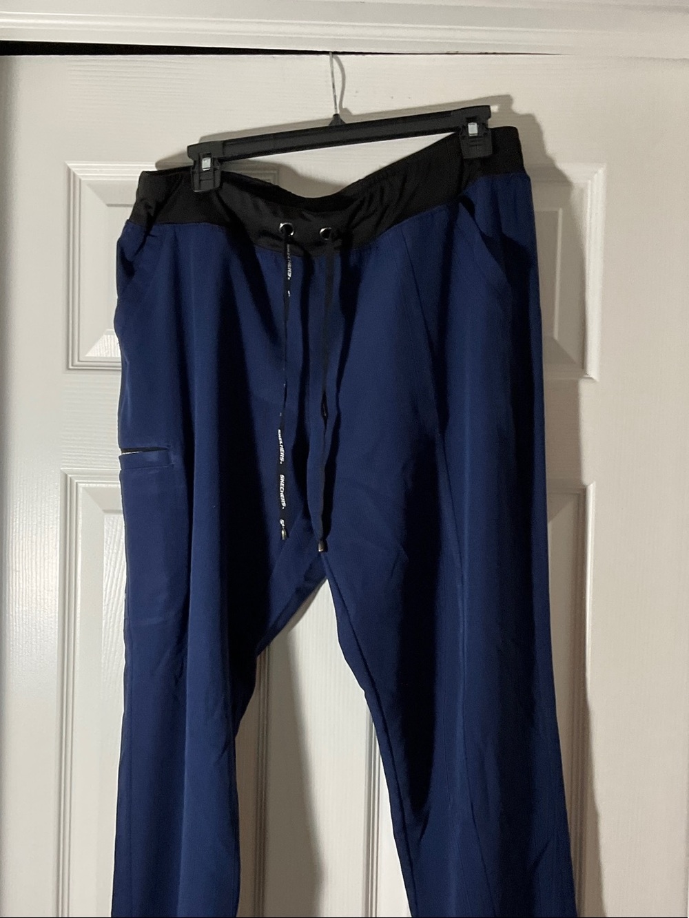 Skechers women’s Navy Blue Jogger Pants with Black Waistband